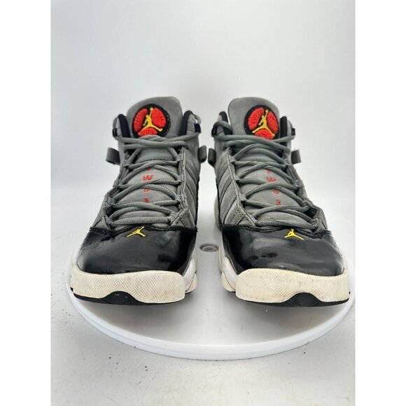 Nike Jordan 6 Rings Men Size 9 Sneaker Shoes Smoke Gray Black Red 322992-022 - Picture 2 of 13